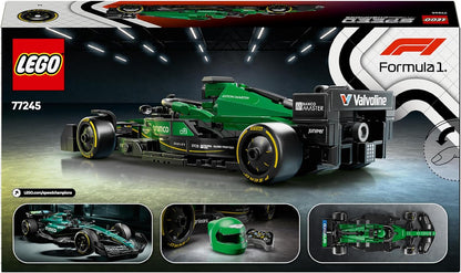 LEGO Speed Champions Aston Martin Aramco F1 AMR24 Race Car Toy with a Collectible Formula 1 Driver Minifigure - Model Kits for 10+ Year Old Boys & Girls or Adult Motorsport Fans 77245