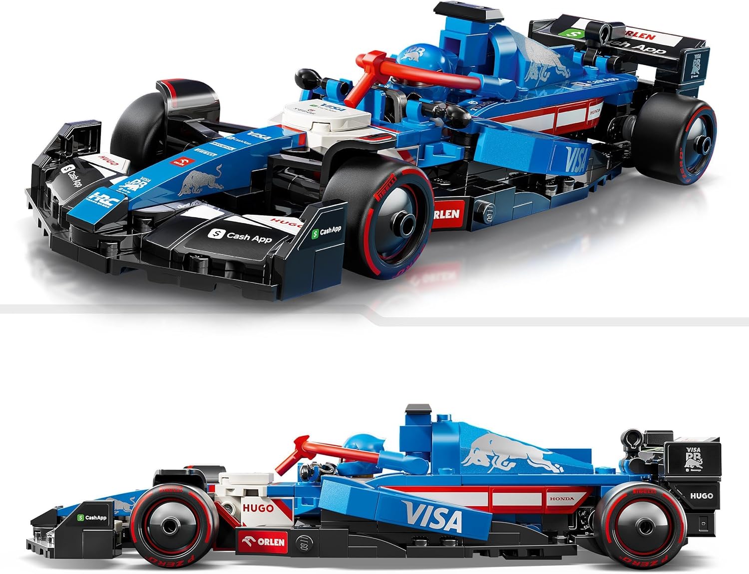LEGO Speed Champions Auto da Corsa F1 Visa Cash App RB VCARB 01 Modello di Macchina da Collezione con Minifigure del Pilota di Formula 1, Regalo per Uomo, Donna e Adulti Fan dell'Automobilismo 77246