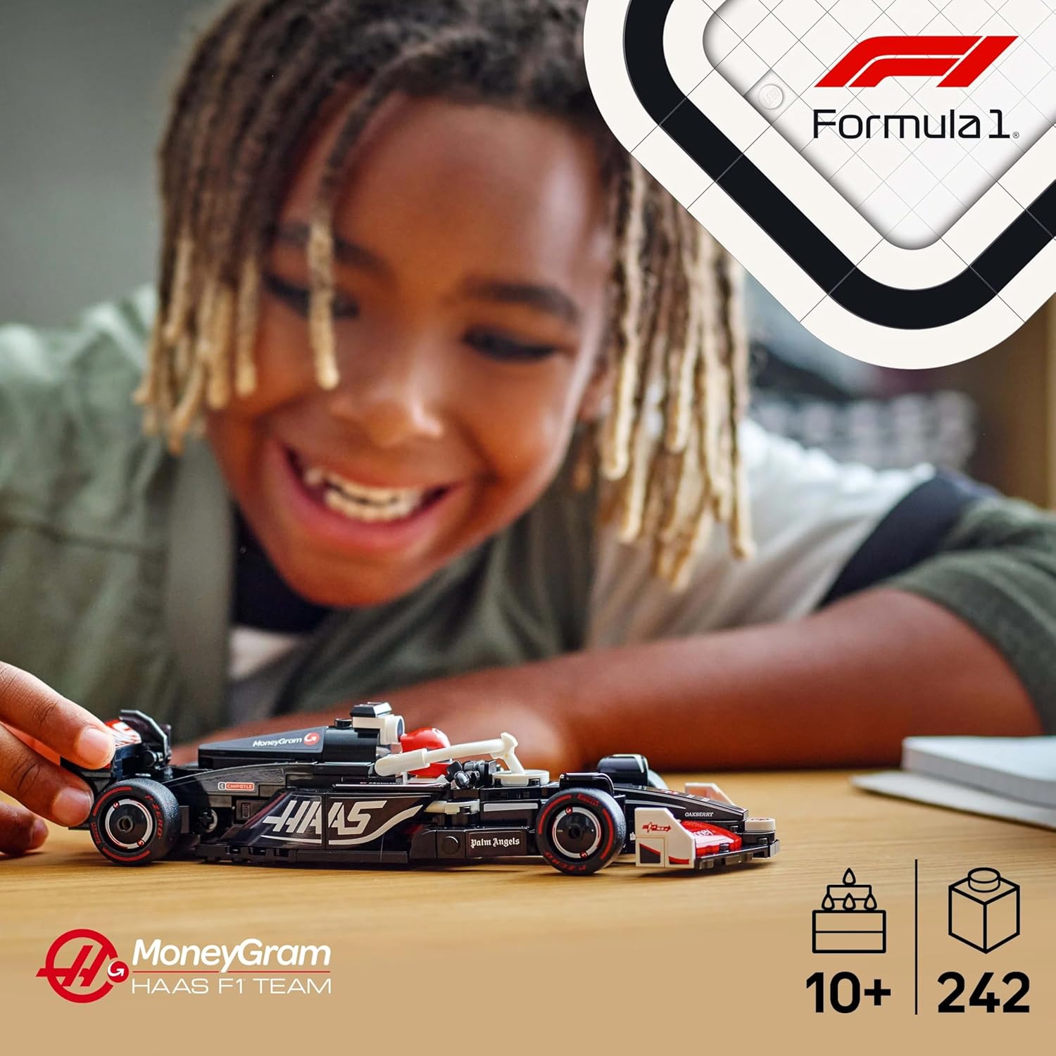 Lego Speed Champions: Moneygram Haas F1 Team Vf-24 Race Car (77250)