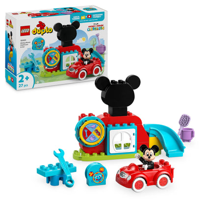LEGO DUPLO ǀ Disney Mickey Mouse Clubhuis en Auto Bouwpakket voor Kinderen, Bouwbaar Speelgoed voor 2 jaar en Ouder, Cadeau voor Peuters om Kleuren te Sorteren, Inspireert Creatief Spel 10454