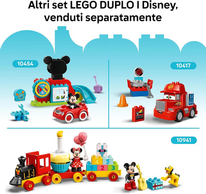 LEGO DUPLO | Disney Festa di Compleanno di Winnie the Pooh - Giocattolo Educativo con Personaggi con Doppio Volto e Casa sull'Albero, Giochi Didattici per Bambini e Bambine da 18 Mesi in su - 10457