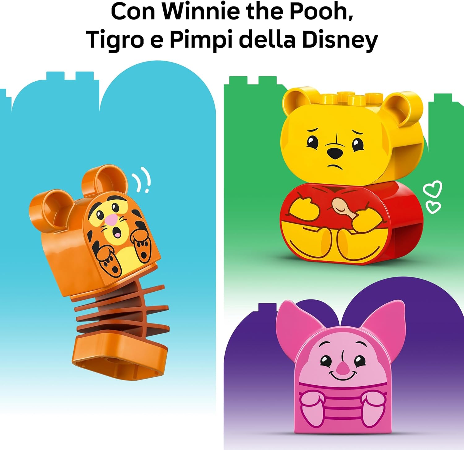 LEGO DUPLO | Disney Festa di Compleanno di Winnie the Pooh - Giocattolo Educativo con Personaggi con Doppio Volto e Casa sull'Albero, Giochi Didattici per Bambini e Bambine da 18 Mesi in su - 10457