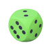 Uncoated Foam Dice Green Green