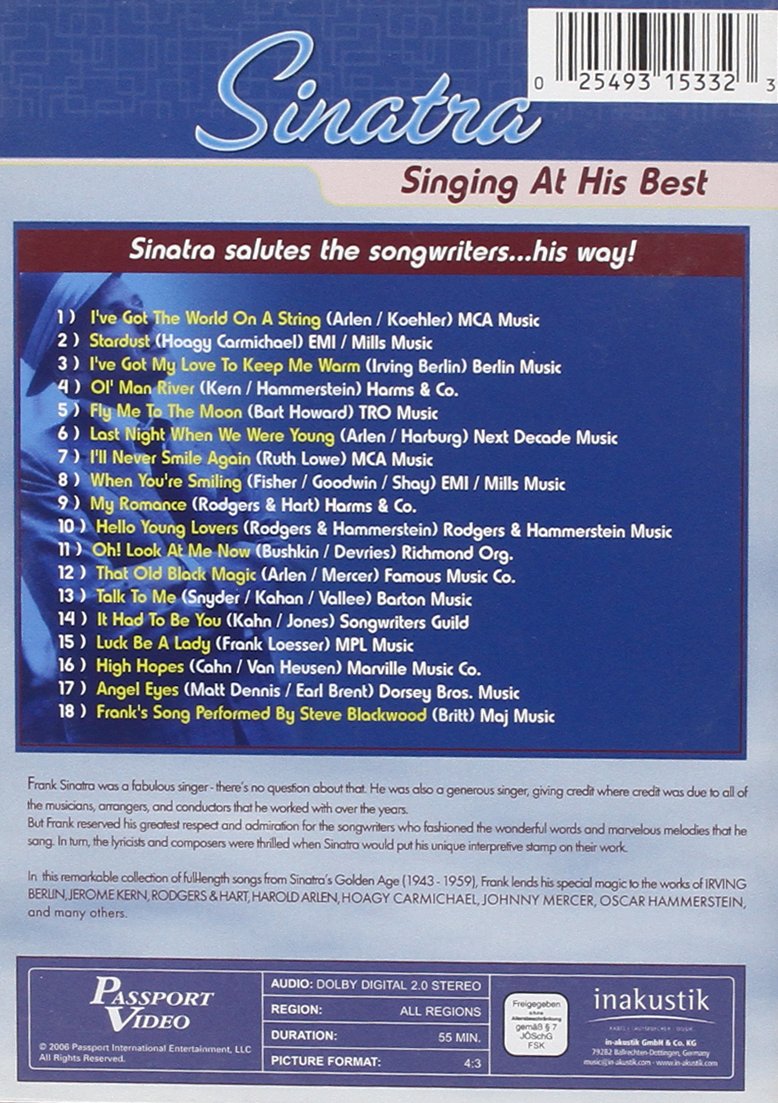 Singing At His Best [Dvd]