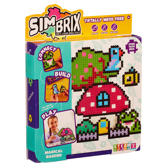 Character Options 07996 Simbrix Theme Pack Magical Garden with 1500+ brix Creative Activity STEAM Arts and Crafts Kids’ Toys for Girls & Boys Ages 5 and up