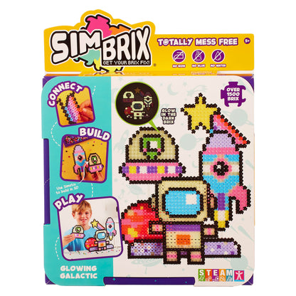 Character Options 07997 Simbrix Theme Pack Glowing Galactic with 1500+ brix Creative Activity STEAM Arts and Crafts Kids’ Toys for Girls & Boys Ages 5 and up
