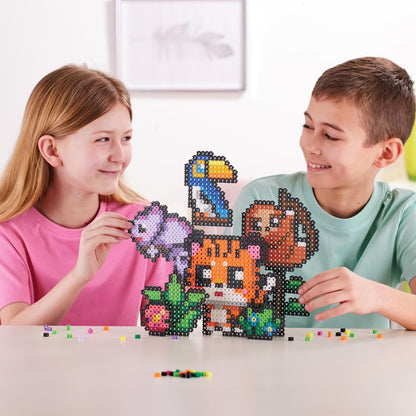 Simbrix 08183 Theme Pack Jungle Party Create 2D and 3D pixel 1500+ brix Arts and Crafts STEM Toys for Boys and girls ages 5 and up, Multicolour