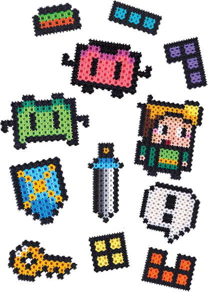 Simbrix 08184 Starter Pack Gamer Quest 1000+ brix Create 2D and 3D Pixel Arts and Crafts STEM Toys for Boys and Girls Ages 5 and up, Multicolour