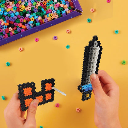Simbrix 08184 Starter Pack Gamer Quest 1000+ brix Create 2D and 3D Pixel Arts and Crafts STEM Toys for Boys and Girls Ages 5 and up, Multicolour