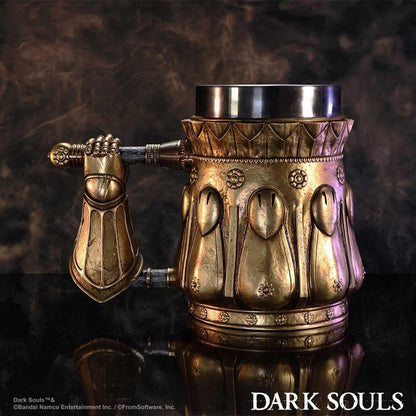 Nemesis Now Dark Souls Smough Tankard 15.5cm, Resin, Gold, Officially Licensed Dark Souls Merch, Dark Souls Trilogy Beer Mug, Stainless Steel Insert, Cast in The Finest Resin, Expertly Hand-Painted