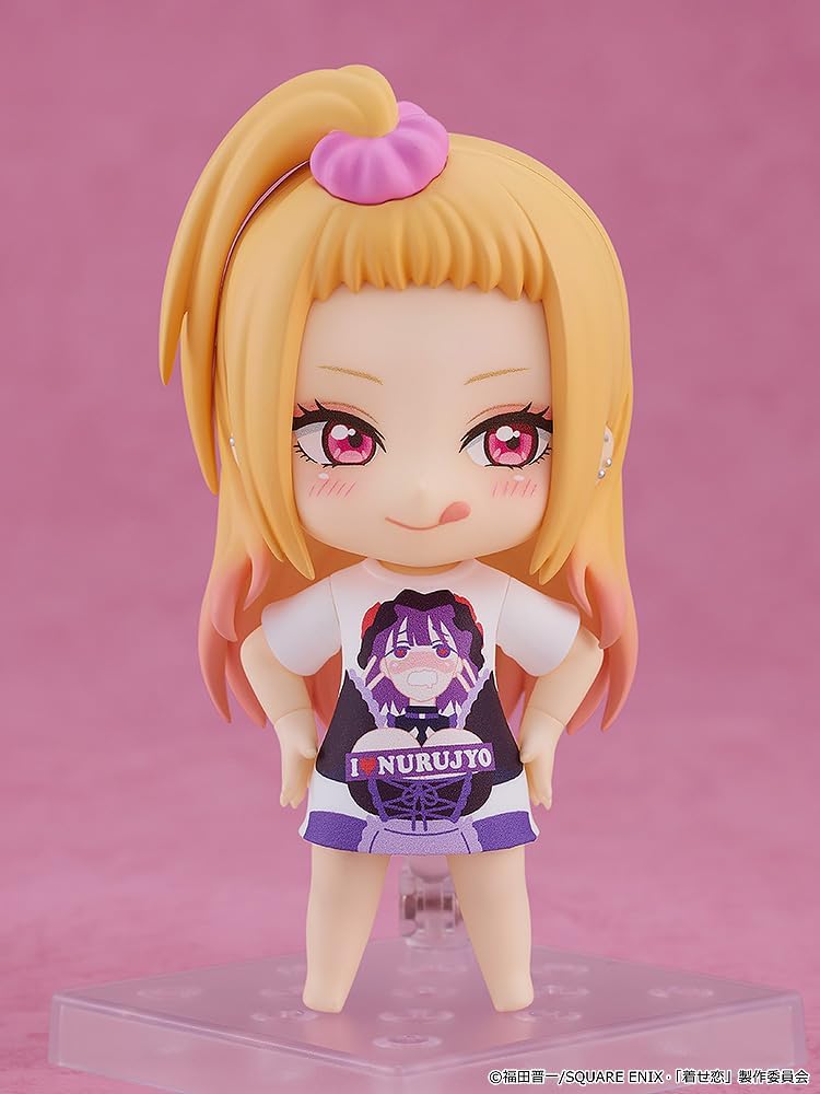 Nendoroid TV Anime "Bisque Doll is in Love" Kitagawa Umu Null Woman Full Graphic T-Shirt Ver., Non-scale, Plastic, Pre-painted Action Figure
