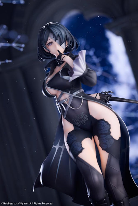 Hobby Sakura Nevaostro Illustration by Kishi Yasuri, Total Height: Approx. 9.8 inches (250 mm) (including pedestal), PVC, ABS, 1/7 Scale Painted Finished Figure
