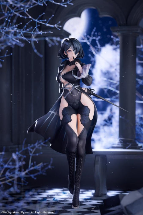 Hobby Sakura Nevaostro Illustration by Kishi Yasuri, Total Height: Approx. 9.8 inches (250 mm) (including pedestal), PVC, ABS, 1/7 Scale Painted Finished Figure
