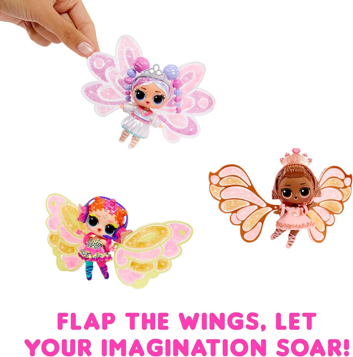 L.O.L. Surprise! Fairies Tots - Include 1 bambola, confezione cieca, 8 bambole da collezionare, ali da fata personalizzabili per i piccoli, per bambini di età 4+