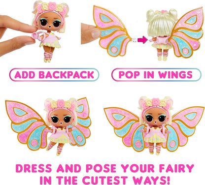 L.O.L. Suprise! Fairies Tots - Includes 1 Doll, Blind Packaging, 8 Dolls to Collect, Customise Fairy Wings for Your Tots, Ideal Present for Kids Ages 4+, Pink