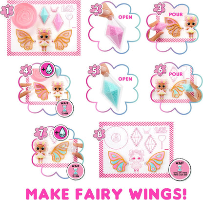 L.O.L. Suprise! Fairies Tots - Includes 1 Doll, Blind Packaging, 8 Dolls to Collect, Customise Fairy Wings for Your Tots, Ideal Present for Kids Ages 4+, Pink