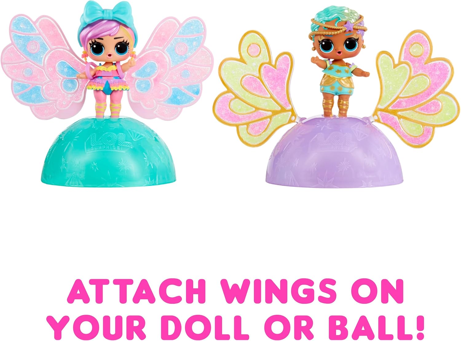 L.O.L. Suprise! Fairies Tots - Includes 1 Doll, Blind Packaging, 8 Dolls to Collect, Customise Fairy Wings for Your Tots, Ideal Present for Kids Ages 4+, Pink