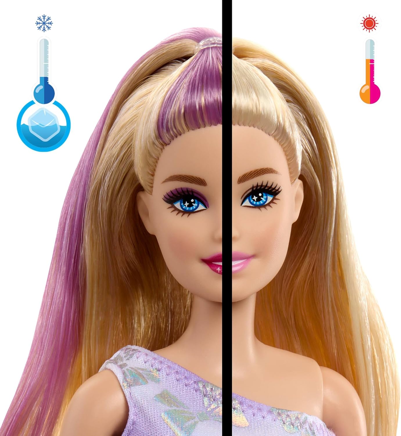 Barbie Party Unboxed Doll & Accessories, Pet Birthday Series Birthday Bows Set with 10 Surprises Including Color Change & Cake-Decorating Activity, JFG70
