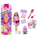 Barbie Party Unboxed Doll & Accessories, Pet Birthday Series Birthday Bows Set with 10 Surprises Including Color Change & Cake-Decorating Activity, JFG70
