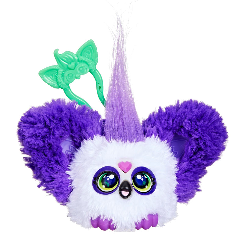 Furby Furblets Bam-Boo Mini Friend, Electronic Plush Toys for Girls & Boys 6+, Panda, Black & White, Speaks Furbish & Plays Music, Series 4