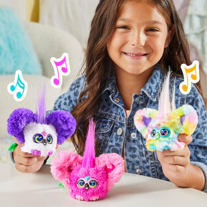 Furby Furblets Chee-Chee Mini Friend, Electronic Plush Toys for Girls & Boys 6+, Cheetah Print, Speaks Furbish & Plays Music, Series 4