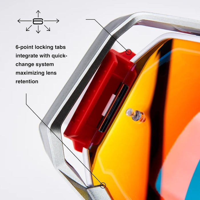 100% Armega Goggles Black / Clear Lens