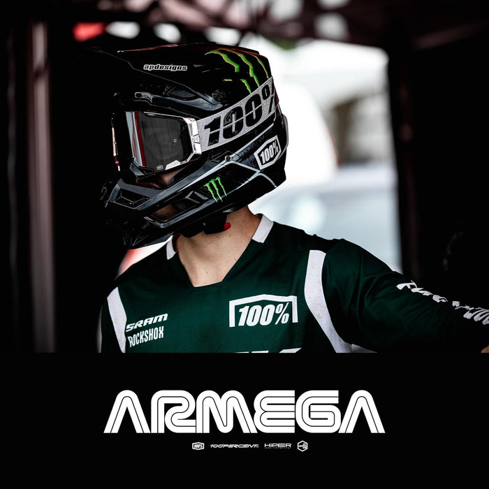 100% Armega Goggles Black / Clear Lens