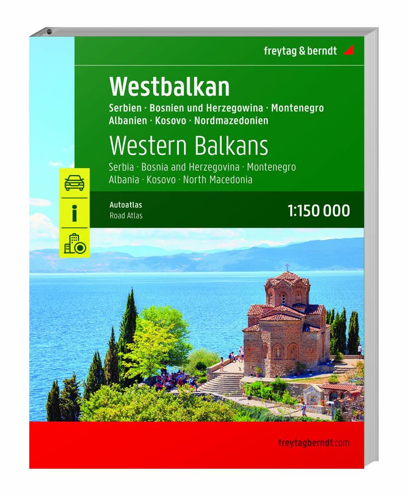 Western Balkans, road atlas 1:150,000