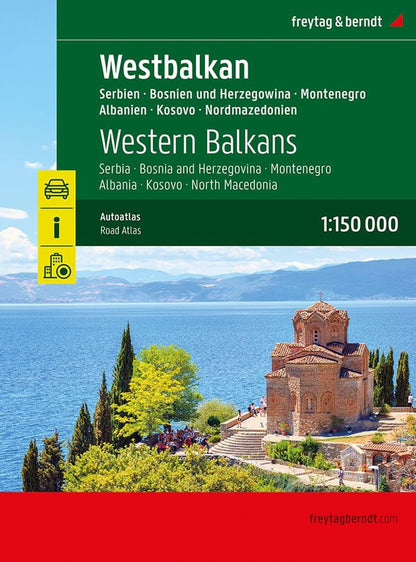 Western Balkans, road atlas 1:150,000