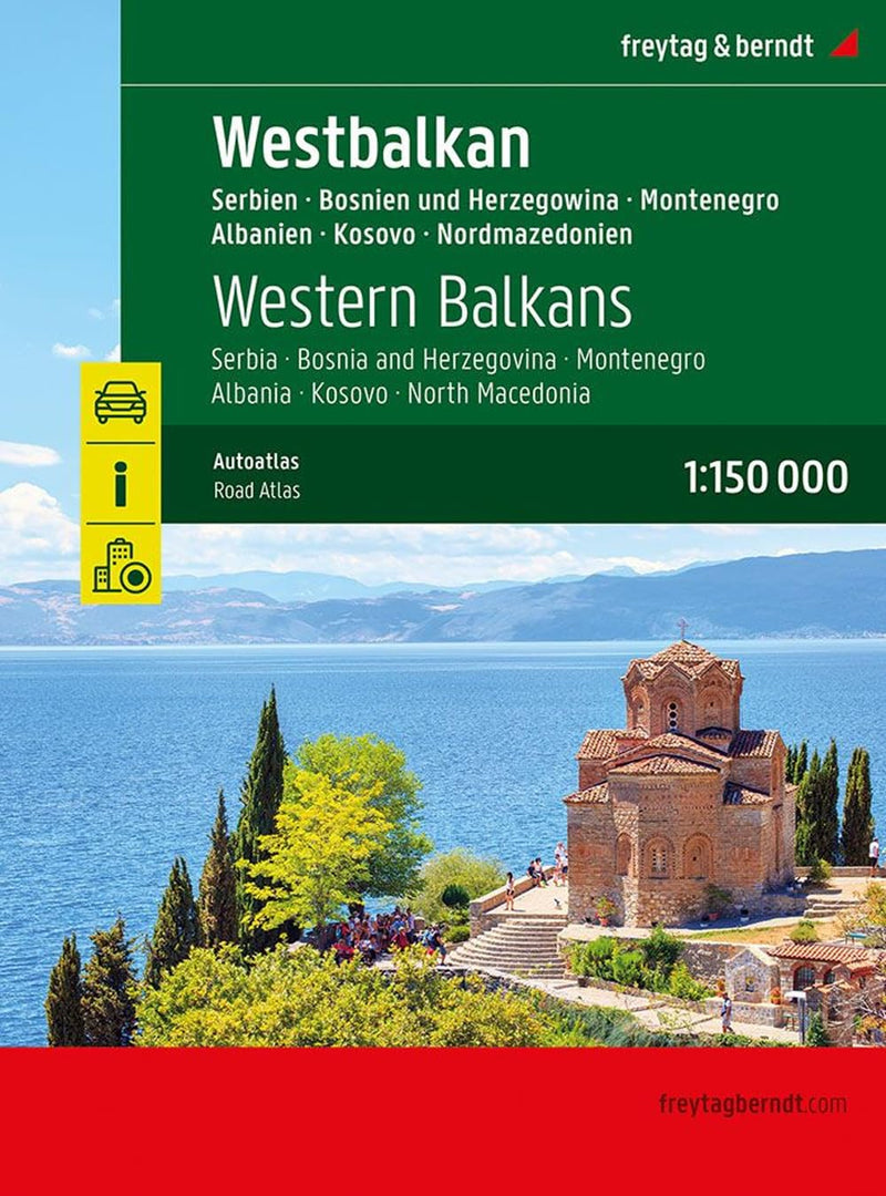 Western Balkans, road atlas 1:150,000