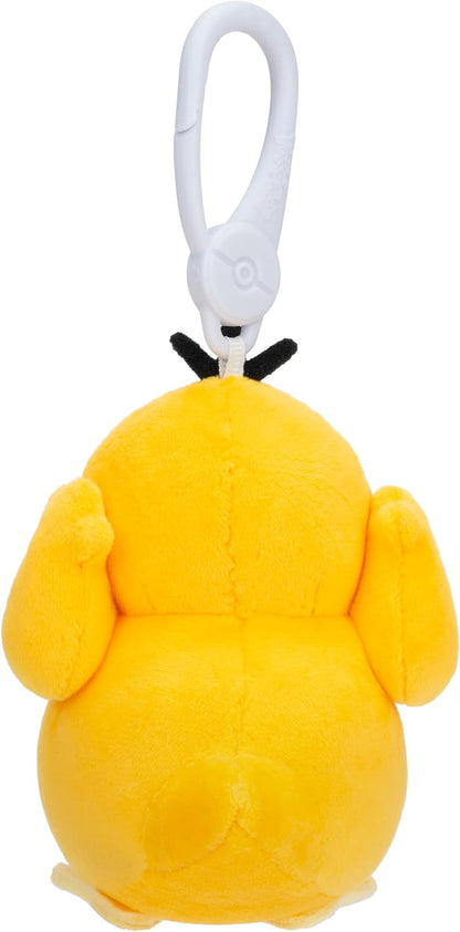 Pokémon Clip on 10 cm Plush - Pikachu, Eevee, Squirtle, Psyduck - Official Pokemon Clogged Toy for Children 2+