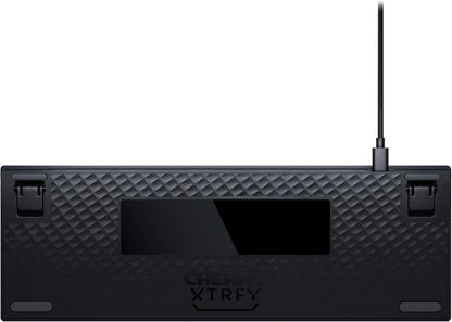 CHERRY XTRFY K5V2 Compact, Mechanical 65 Percent Gaming Keyboard, UK Layout (QWERTY), Hot-Swap Keyboard, CHERRY MX2A RED SWITCHES, Black