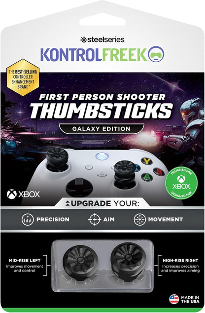 KontrolFreek FPS Freek Galaxy Black per controller Xbox One e Xbox Series X - 2 levette ad alte prestazioni - 1 a vita alta - 1 a vita media - Nero
