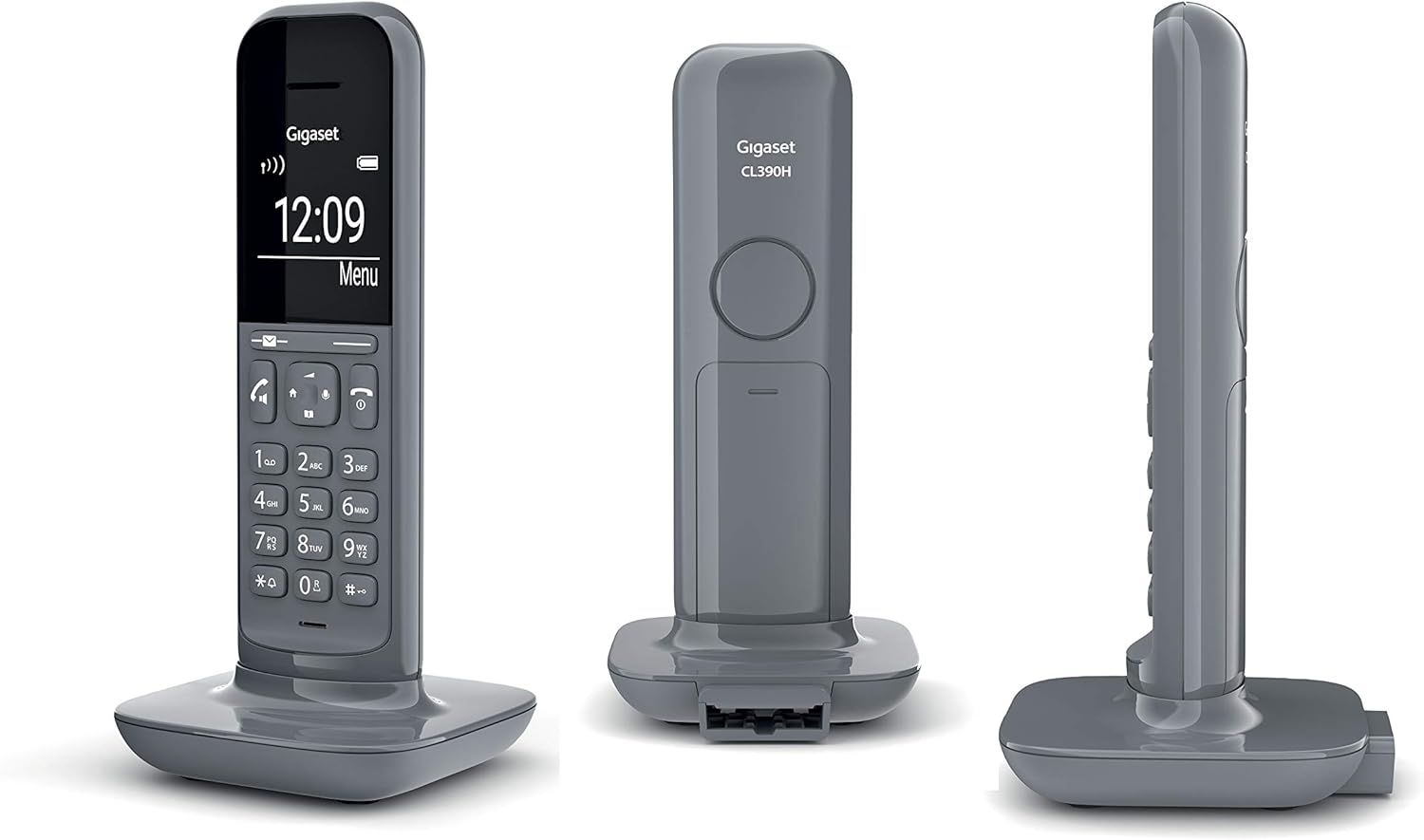 Gigaset CL390 Telefono Cordless, Funzione Black List e "Non disturbare", Vivavoce, Display Ampio, Standard, Grigio