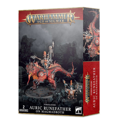 Warhammer+AoS+-+Fyreslayers+Runefather+on+Magmadroth