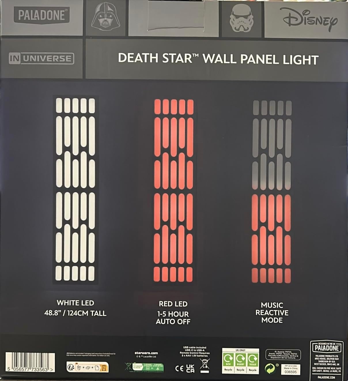 Paladone Lampada Pannello Star Wars Death Star