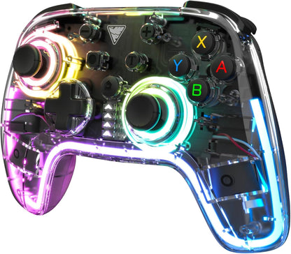 DragonShock Orion Glow Wireless Controller RGB Compatibile con Switch/Switch OLED, PC, Android, IOS