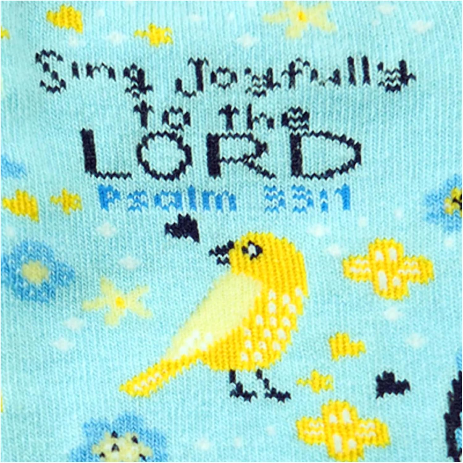 Kerusso Sing Joyfully To The Lord Psalm 33:1, Multicolor One Size Fits Most Cotton Blend Everyday No-Show Socks, Multicolor, One size