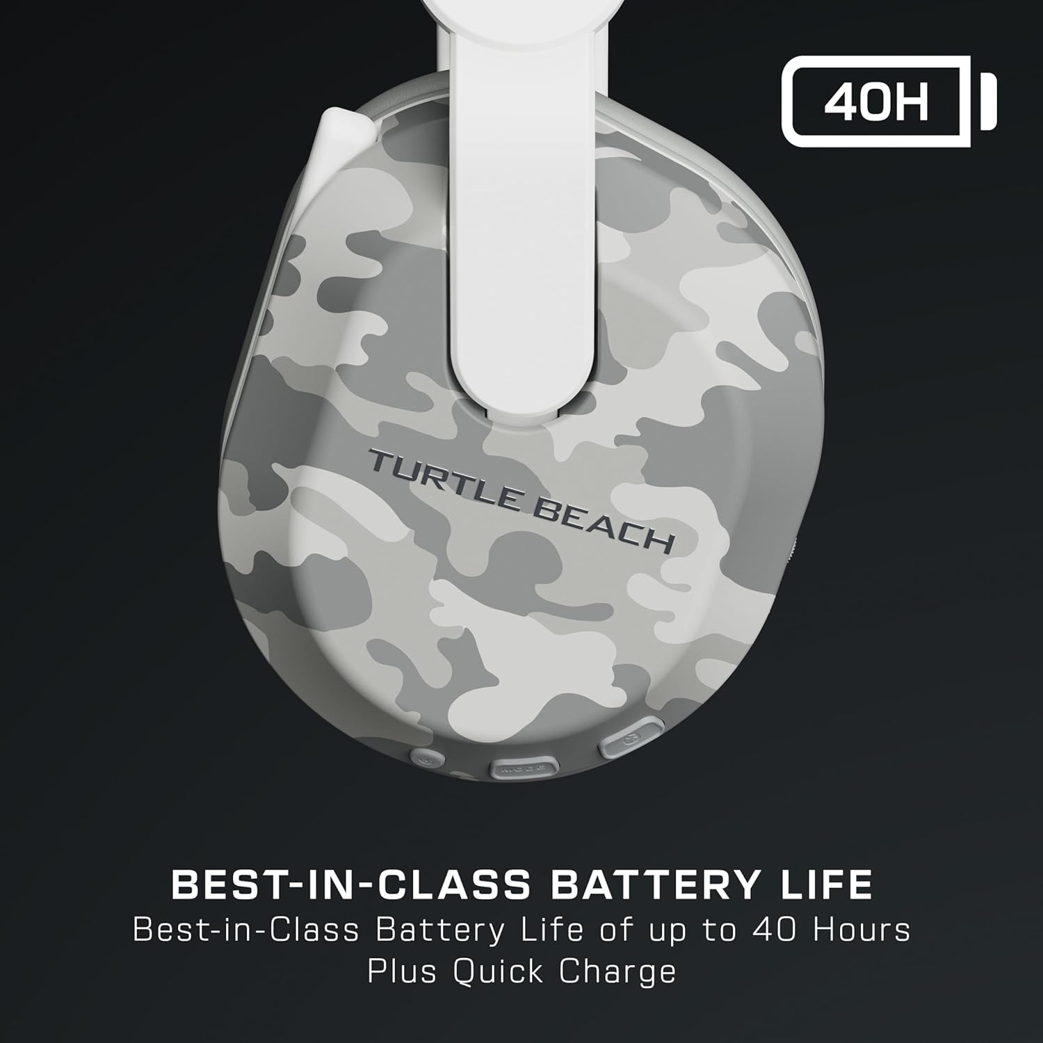 Turtle Beach Stealth 500 Arctic Camo Xbox Wireless Gaming Headset with up to 40hr Battery for Xbox Series X/S, Xbox One and works via Bluetooth, PC and Mobile