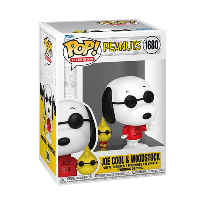 Funko POP! & Buddy: Peanuts - Joe Cool With Wdstk - Classic Peanuts - Collectable Vinyl Figure - Gift Idea - Official Merchandise - Toys for Kids & Adults - Cartoons Fans
