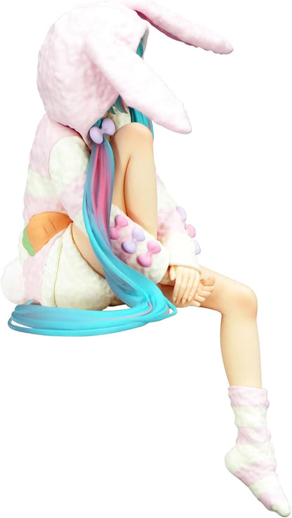 FURYU Corporation-Hatsune Miku Noodle Stopper Figure -Rabbit Ear Hood Pajama-