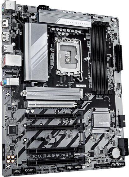 GIGABYTE B860 DS3H Motherboard - Supports Intel Core Ultra CPUs, 8+1+2+2 phases VRM, up to 9066MHz DDR5, 1xPCIe 5.0 + 1xPCIe 4.0 M.2, 2.5 GbE LAN, USB 3.2 Gen 2x2