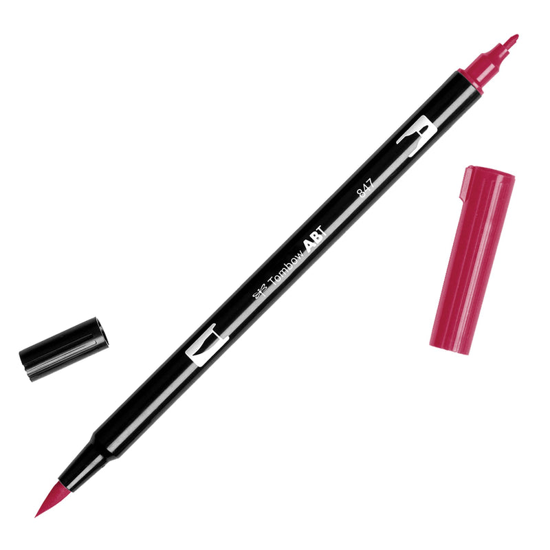 Tombow ABT 847 Dual Brush Pen - Crimson