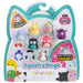 Squish-a-longs 8 Pack (Style 4- W2) - (8) 1” Mini-Squish with (2) Accessories, (1) Ring, and a Collector’s Guide - Collect, Trade, & Play