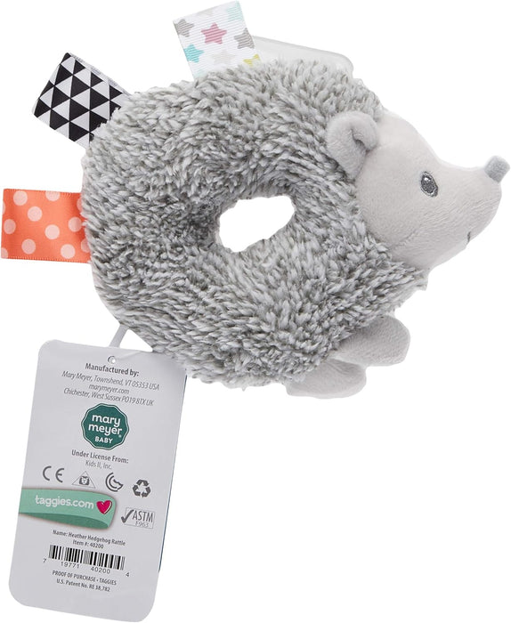 Mary Meyer 40200 Taggies Heather Hedgehog Baby Rattle, Multicolour