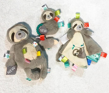 Taggies Soft Rattle with Teether Ring, 13-Centimetres, Molasses Sloth