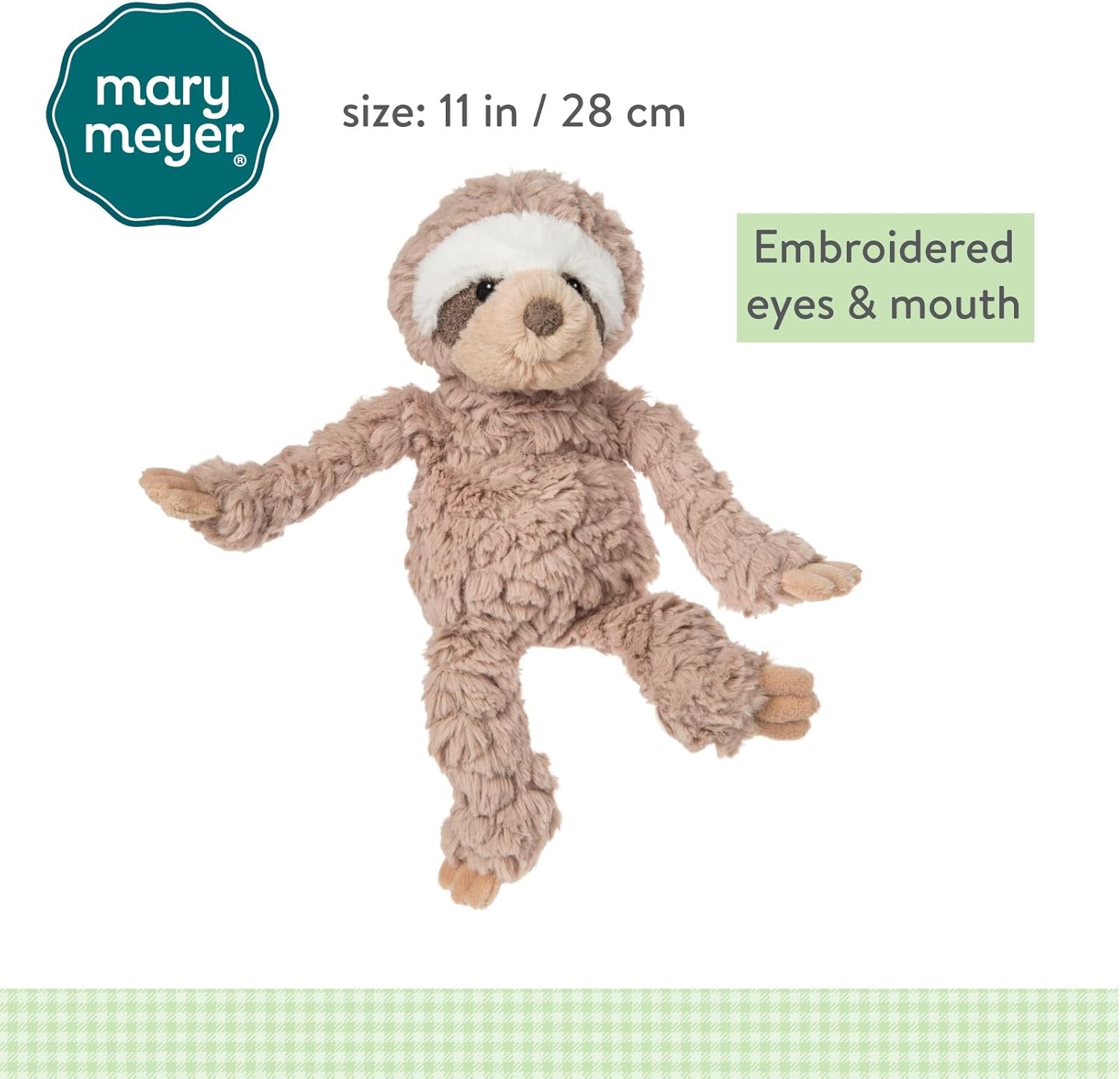 Mary Meyer Putty Nursery Stuffed Animal Soft Toy, 28-Centimetres, Sloth