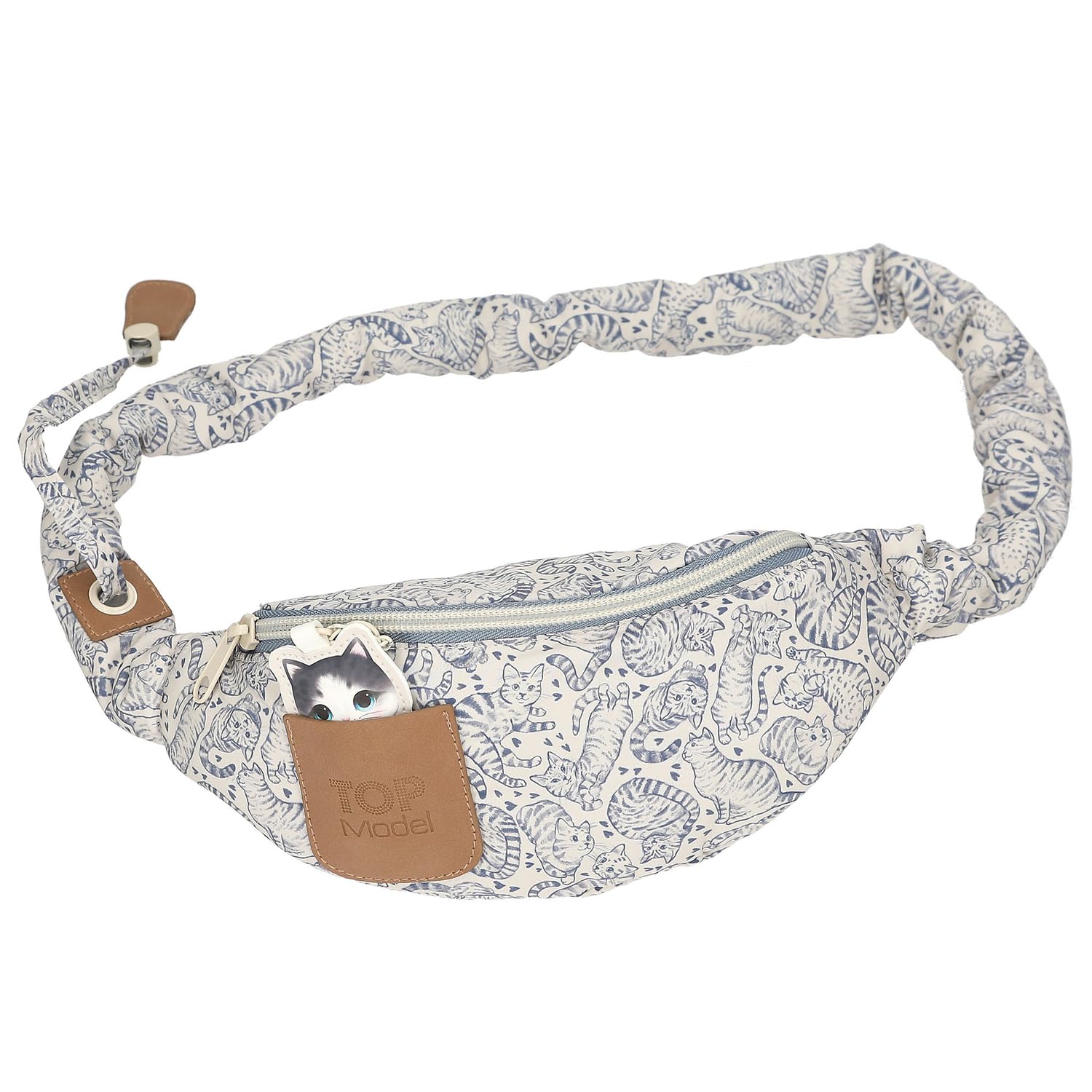 Topmodel - Crossbag Cat Love - Light Blue And Cream (413274)