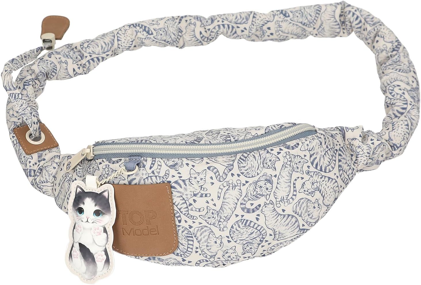 Topmodel - Crossbag Cat Love - Light Blue And Cream (413274)