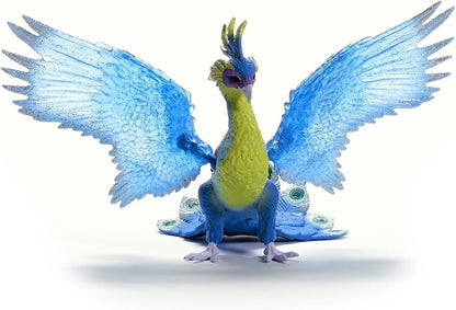 SCHLEICH BAYALA | Magischer Pfau 70794 | detailgetreue Figur mit beweglichen, transparenten Flügeln & Magnet | tolles Geschenk für Mädchen und Jungen | Spielfigur ab 5 Jahren | 18 x 30 x 17 cm